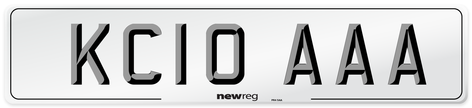 KC10 AAA Number Plate from New Reg